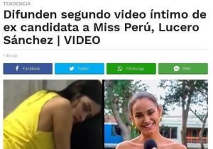 Lucero Sanchez | Miss Chimbote Perú - Videos filtrados XXX