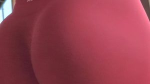 Lindo culazo leggins rojos