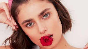 Taylor Hill pink lingerie