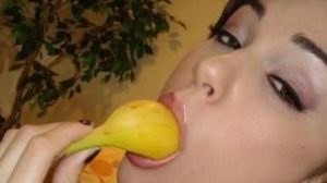 eating banana